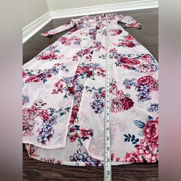 Japna Sheer Floral Maxi Dress Small - Picture 7 of 8